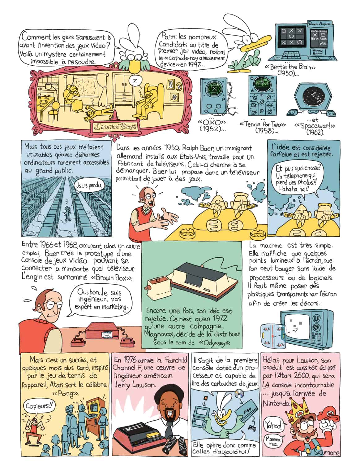 Bande dessinée de Saturnome, Québec Science, juin 2018