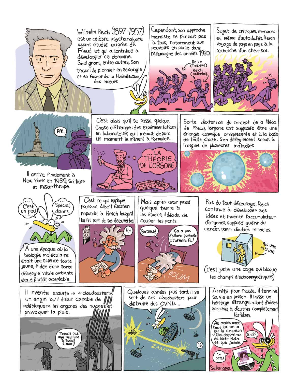 Bande dessinée de Saturnome, Québec Science, juillet-août 2017