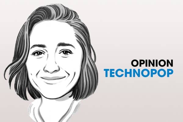 Illustration: portrait en noir et blanc de Gabrielle Anctil.